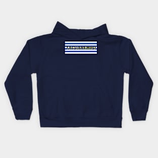 Tacuarembo City in Uruguay Flag Stripes Kids Hoodie